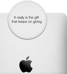 Apple propose une gravure personnalis�e, pour l'iPad